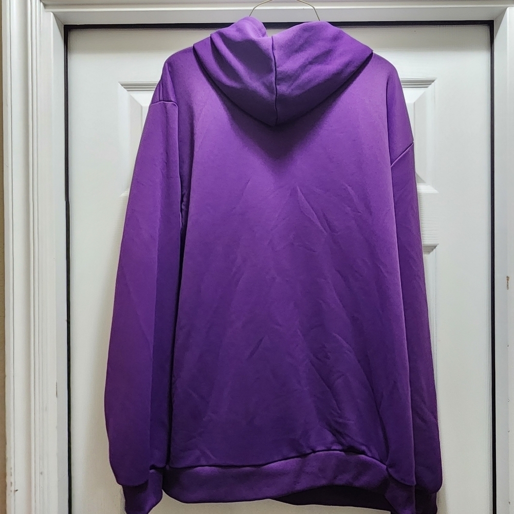 Death Row Records Hoodie Men's 2XL Purple Hooded Sweatshirt XXL Rap Hip Hop - Picture 3 of 8